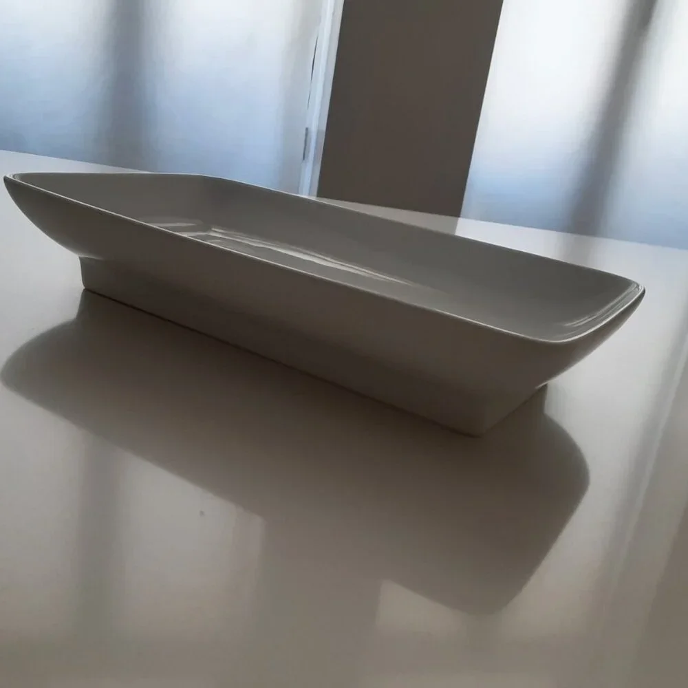 White Serving Platter by Isaac Mizrahi